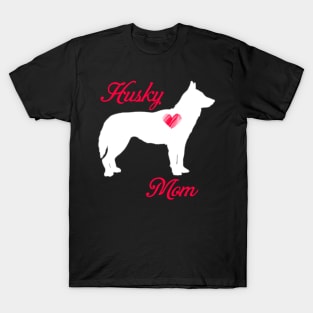 Husky mom   cute mother's day t shirt for dog lovers T-Shirt